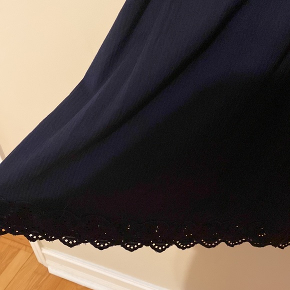 Erin Cotton Broderie Dress - Navy - Picture 6 of 8